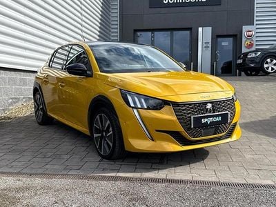 Used Peugeot e-208 GT 100 kW (136 HP) 2022 Yellow Hatchback