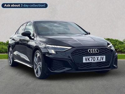 Used Audi A3 S-Line 150 HP (110 kW) 2021 Black Sedan