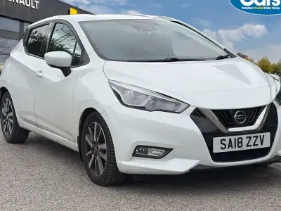 Used Nissan Micra N-Connecta 90 HP (66 kW) 2018 White Hatchback