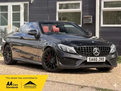 Used Mercedes C220 AMG line 2016 Black Cabriolet