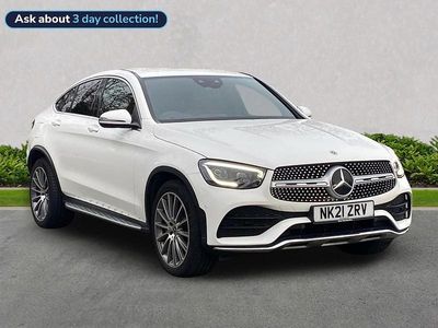 White Used 2021 Mercedes GLC220 AMG line Coupe | £32,399 (A bit pricey)