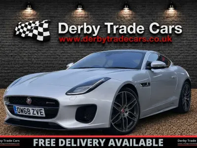 Used Jaguar F-Type R-Dynamic 300 HP (220 kW) 2019 Silver Coupe