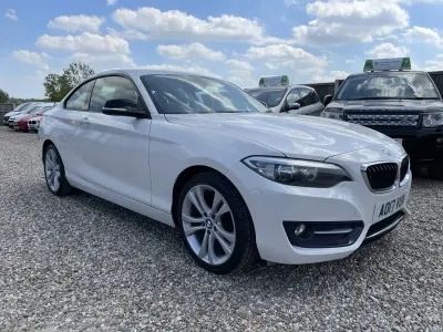 Begagnad BMW 218 Sport Line 2017 Vit Sportkupé