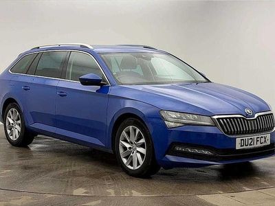 Energy blue Used 2021 Skoda Superb SE Technology Estate | £17,495 (Fair price)