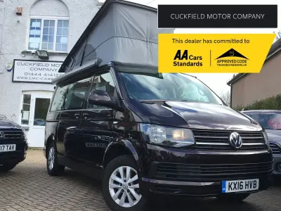 Begagnad VW California Beach 150 HK (110 kW) 2016 Lila Van