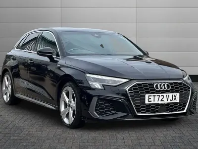 Used Audi A3 S-Line 150 HP (110 kW) 2022 Black Sedan