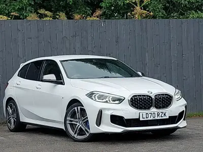 Used BMW M135 Comfort Edition 306 HP (225 kW) 2020 White Hatchback