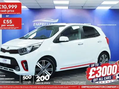 Used Kia Picanto GT-Line S 99 HP (72 kW) 2020 White Hatchback