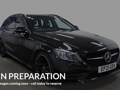 Used Mercedes C200 AMG line 184 HP (135 kW) 2020 Black Estate