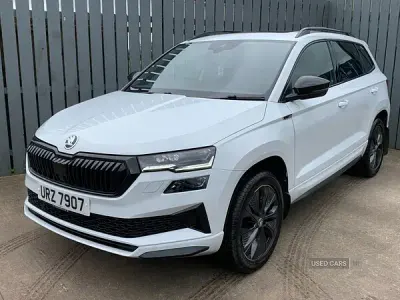 Used Skoda Karoq SportLine 116 HP (85 kW) 2023 White SUV