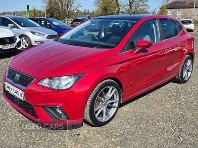 Begagnad Seat Ibiza Design 75 HK (55 kW) 2018 Röd Halvkombi