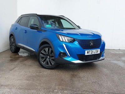Used Peugeot e-2008 Premium 100 kW (136 HP) 2021 Blue SUV