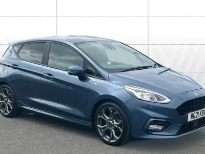 Used Ford Fiesta ST-Line 125 HP (91 kW) 2021 Blue Hatchback