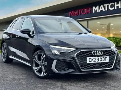 Used Audi A3 Sportback S-Line 110 HP (80 kW) 2023 Black Hatchback