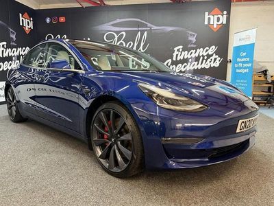 Used Tesla Model 3 Performance 461 kW (627 HP) 2020 White Sedan