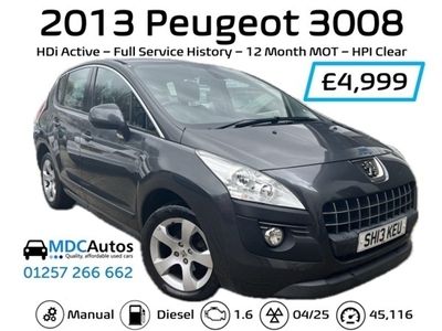used Peugeot 3008 1.6 HDI ACTIVE 5DR Manual