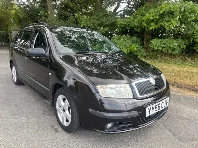 Used Skoda Fabia 80 HP (58 kW) 2006 Black Estate
