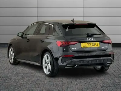 Used Audi A3 S-Line 108 HP (79 kW) 2023 Black Sedan