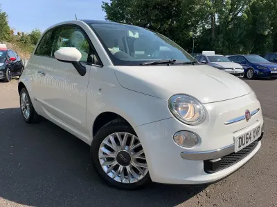 Used Fiat 500 Lounge 69 HP (50 kW) 2014 White Hatchback