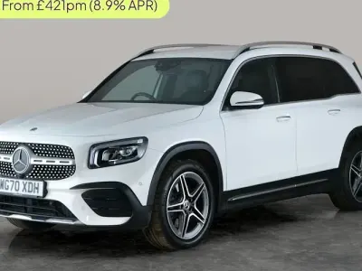 Begagnad Mercedes GLB220 AMG Line Premium 190 HK (139 kW) 2021 Vit SUV