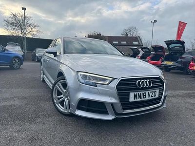 Used Audi A3 S-Line 150 HP (110 kW) 2018 Silver Sedan