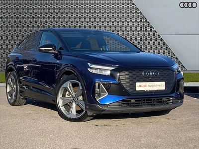 Blue Used 2024 Audi Q4 Sportback e-tron Black Edition SUV | £33,995 (Fair price)