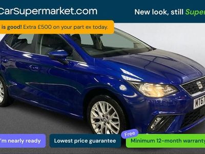 Used Seat Ibiza Design 95 HP (69 kW) 2017 Blue Hatchback