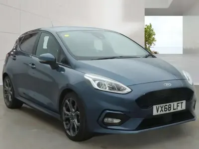 Used Ford Fiesta ST-Line 100 HP (73 kW) 2018 Blue Hatchback