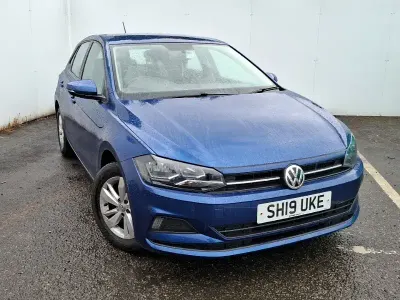 Used VW Polo SE 65 HP (47 kW) 2019 Blue Hatchback