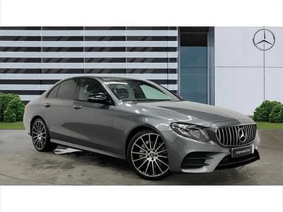 Selenite grey metallic Used 2020 Mercedes E220 AMG line Sedan | £20,942 (Fair price)