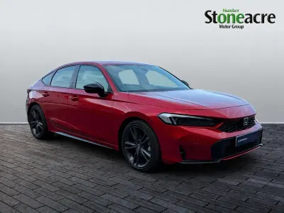 New Honda Civic Sport 2026 Red Hatchback