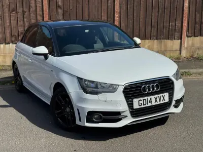 Begagnad Audi A1 S-Line 2014 Vit Halvkombi
