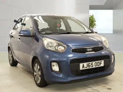 Used Kia Picanto 84 HP (61 kW) 2016 Blue Hatchback