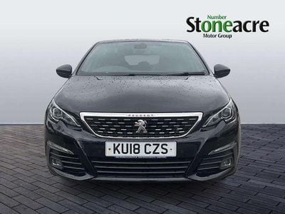 Used Peugeot 308 GT-line 128 HP (94 kW) 2018 Black Hatchback