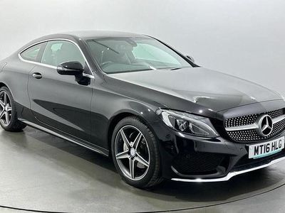 Used Mercedes C220 AMG line 170 HP (125 kW) 2016 Black Coupe