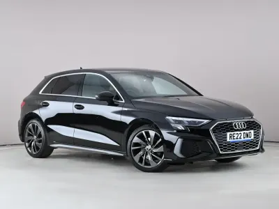 Used Audi A3 S-Line 150 HP (110 kW) 2022 Black Sedan