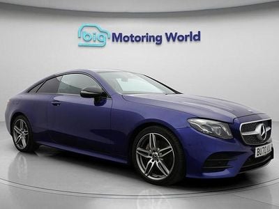 Used Mercedes E300 AMG line 245 HP (180 kW) 2020 Blue Coupe
