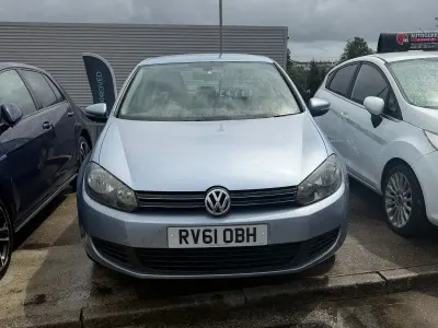 Used VW Golf VI Match 105 HP (77 kW) 2011 Blue Hatchback