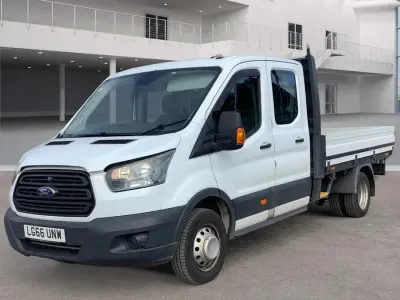 Used Ford Transit 130 HP (95 kW) 2016 White Cabriolet