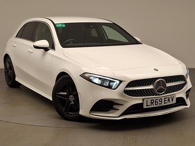 Used Mercedes A200 AMG line 163 HP (119 kW) 2019 White Hatchback