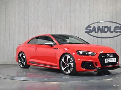 Used Audi RS5 Comfort 450 HP (330 kW) 2017 Red Coupe