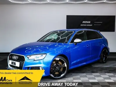 Used Audi RS3 Comfort 340 HP (250 kW) 2018 Blue Sedan