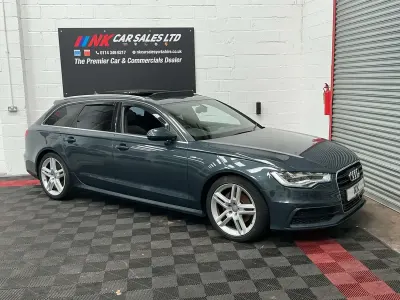 Used Audi A6 S-Line 190 HP (139 kW) 2015 Blue Estate