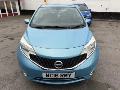 Used Nissan Note S 98 HP (72 kW) 2016 Blue Hatchback