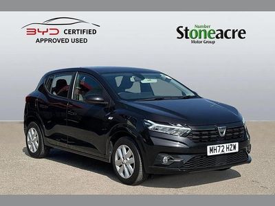 Begagnad Dacia Sandero Comfort 91 HK (66 kW) 2023 Svart Halvkombi