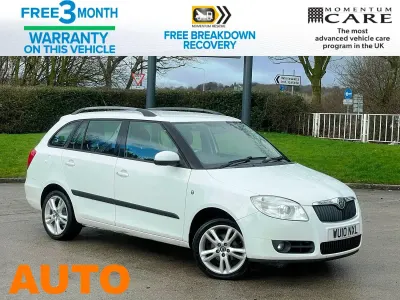 Used Skoda Fabia 105 HP (77 kW) 2010 White Estate