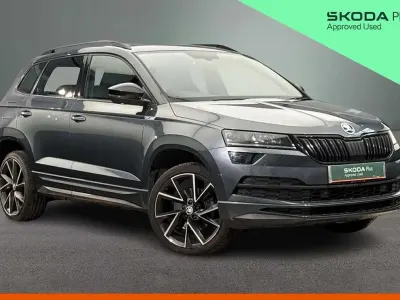 Used Skoda Karoq SportLine 150 HP (110 kW) 2021 Quartz grey metallic SUV