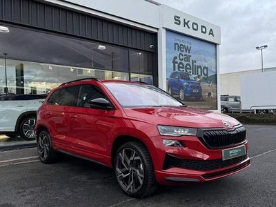 Red Used 2025 Skoda Karoq SportLine SUV | £28,995 (Fair price)