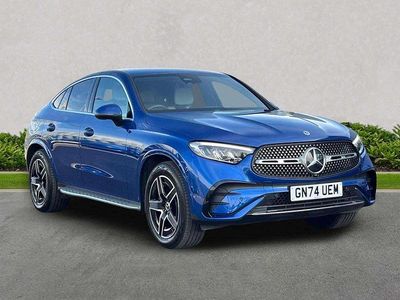 Begagnad Mercedes GLC220 AMG line 2024 Blå Sportkupé