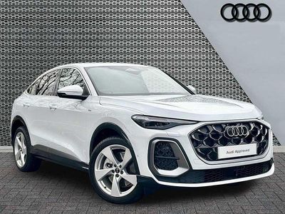 New Audi Q5 S-Line 2026 Glacier white, metallic SUV